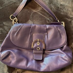Coach Purple Shoulder Handbag